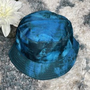 J Jason Wu Solid or Tie-Dye Reversible Bucket Hat ~ Teal